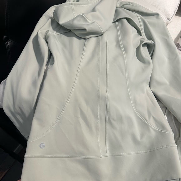 Lululemon light green hooded zip up - Picture 2 of 8